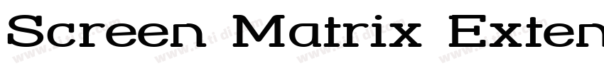 Screen Matrix Extend字体转换
